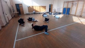 Переноска раненого_Студентки