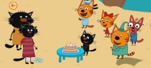 Три Кота Мультфильм День рождения Коржика.  Вкусный тортик