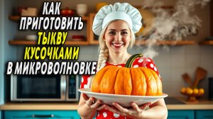 Как приготовить тыкву в микроволновке кусочками