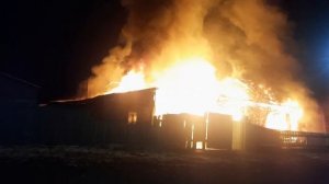 Пожар в Доможаково