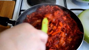 Приготовление украинского борща! Очень вкусный! Рецепт.