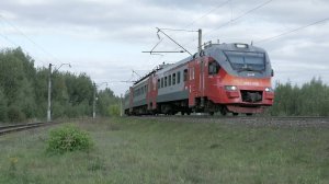 Электропоезд ЭП3Д-0090 Нижний Новгород - Казань перегоне Нижний Новгород Сортировочный - Петряевка