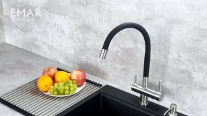 Смеситель для кухни Emar Steel ЕСВ 7020