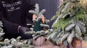 КАК СДЕЛАТЬ И УКРАСИТЬ ЁЛКУ ИЗ НОБИЛИСА? Как работать с оазисом, с ветками? Как крепить игрушки?