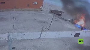 روسيا.. لحظة تحطم مروحية في داغستان