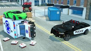 Автомобили против Дорожных Заграждений | Скорая Помощь В Ситуации 🚒 🚔 🚑