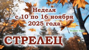 СТРЕЛЕЦ | ТАРО прогноз на неделю с 10 по 16 ноября 2025 года