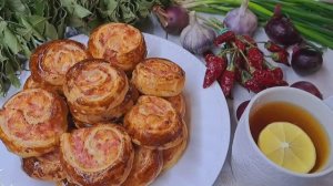 Мини слойки!!! Детки будут в восторге!!!😋😋😋