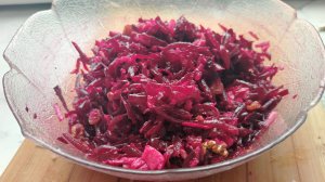 Салат со свеклой без майонеза. Готовим в Пост.