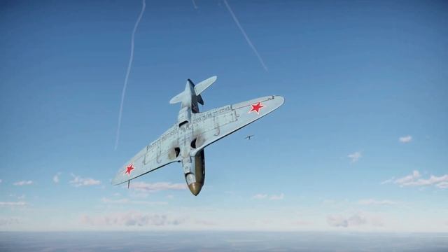 Победа Яка над Мессером из неблагоприятной ситуации (War Thunder)