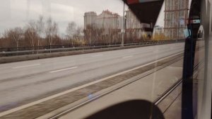 Поездка на беспилотном Трамвае 71-911ЕМ  борт 30618, по маршруту 10