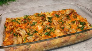 БУЛГУР с курицей И овощами в ДУХОВКЕ! Вкусный УЖИН для всей СЕМЬИ