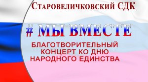 Благотворительный концерт  "МЫ ВМЕСТЕ". 4.11.2025
