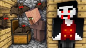 ВЫЖИВАНИЕ ВАМПИРА В ДЕРЕВНЕ ЖИТЕЛЕЙ!МОЙ НОВЫЙ ДОМ В МАЙНКРАФТ #2 НУБИК И ТРОЛЛИНГ MINECRAFT Мульт