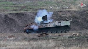 Робототехнический комплекс «Курьер» ГрВ «Центр» на полигоне в тыловом районе СВО