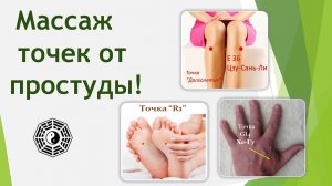 Массаж активных точек. Точки от простуды