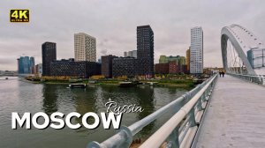 Это МОСКВА или НЬЮ-ЙОРК? Россия сегодня. Прогулка по Шелепихинской набережной | Москва 4K HDR 🇷🇺