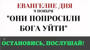 9 ноября Евангелие дня Почему жители города выбрали свиней, а не Христа (Лк 826-39)