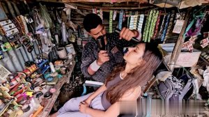 Мощный массаж Ток Сен от уличного парикмахера ｜ Интенсивный точечный массаж