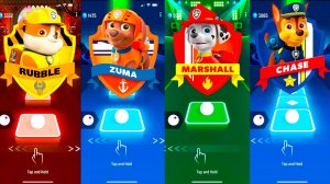 Мультики для Детей Щенячий Патруль Tiles Hop - Крепыш, Зума, Маршалл, Гончик