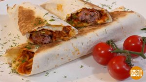 Готовим буррито с макаронами и фрикадельками. Доброе утро. Суббота. Фрагмент выпуска от 08.11.2025