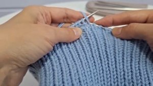 Мастер-класс по вязанию шапочки-бини резинкой 1×1