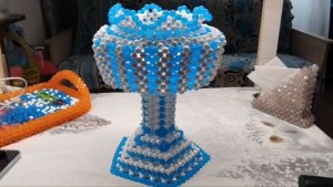 Лампа настольная из бусин. Часть 1