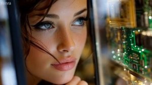 Stay in the Signal - Ethereal Breaks - Female Vocal - Night Rain Bokeh AI Music Video