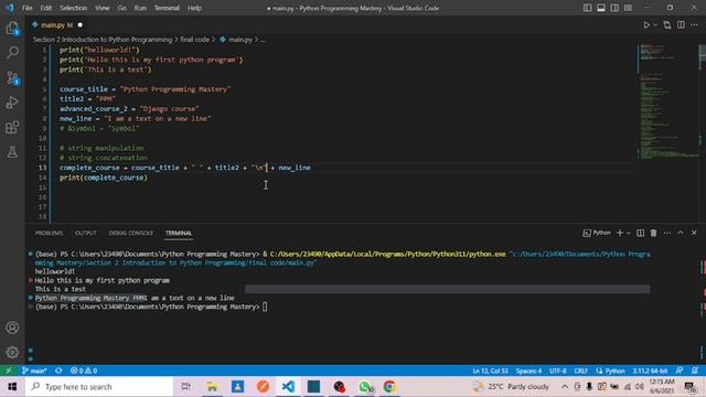 3. Python String and Variable Naming смотреть онлайн