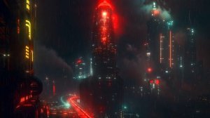 Neon Vault ｜ Calm Cyberpunk Ambience in a Foggy Megacity ｜ Sleep & Relax