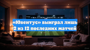 «Ювентус» выиграл лишь 2 из 12 последних матчей