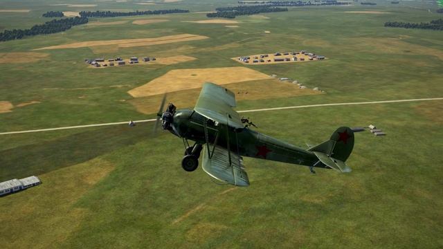 Тихоход У-2 лёгкая мишень для зениток (Ил-2 Штурмовик)