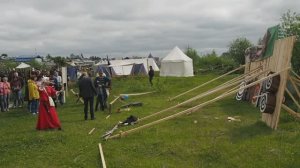 Метание топоров (Исторический фестиваль "Сибирский огонь" - 2018).