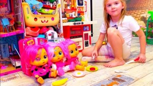 Мама Вика дочка Лола играем в дочки матери крайбебис