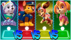 Щенячий патруль: Эверест VS Гончик VS Либерти VS Скай Coffin Dance в Tiles Hop lvl 11