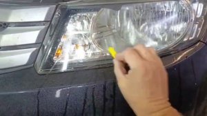 Город Братск. DENAUTO BRATSK. Полировка фар автомобиля Хонда Спайк с нанесением керамики