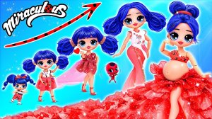 Леди Баг дизайнер растет!  Поделки для кукол ЛОЛ ОМГ!