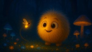 Мультики для детей, Пушистик колобок и светлячок, мультфильм для малышей, приключение колобка