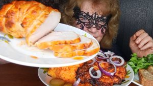 МУКБАНГ"БЛЮДО НА ПРАЗДНИЧНЫЙ СТОЛ" МУКБАНГ/ЕДА НА КАМЕРУ/