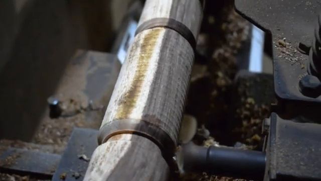 Изготовление стойки перила лестницы на токарном станке смотреть онлайн