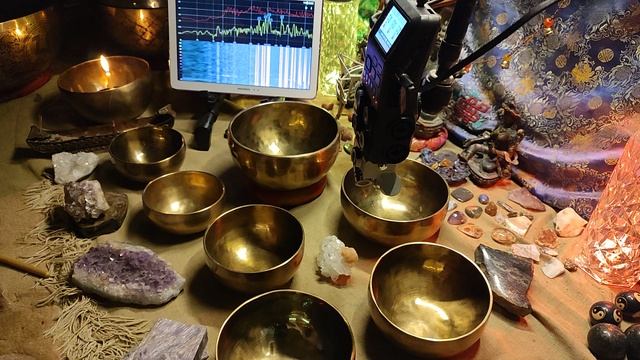 Набор 7 чаш нотный 250-457 гц,  18-12см,  4.6кг. 43к