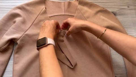 Женский свитшот с рукавом реглан и кокеткой по спинке! Шью по новой выкройке MK-studiya!