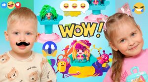 🎀 ДЕТСКИЙ НАБОР ДЛЯ ЛЕПКИ 🤪 ДЕТСКИЕ ИГРУШКИ 😃 ВЕСЕЛЫЕ ИСТОРИИ😍 СТУДИЯ ПРИЧЕСОК 😱