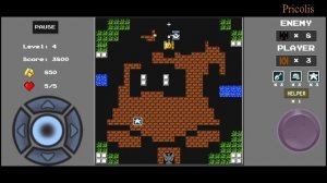 Денди, сега, лифа. Battle City. Игра 90 - х. танчики level 4