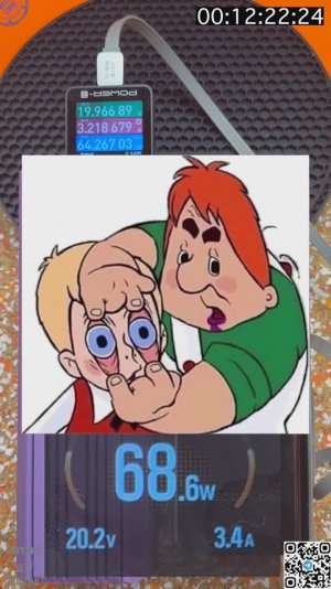 Проверка работы на отдачу EcoFlow RAPID Pro - повербанк 20000 мАч от зарядной станции 320W