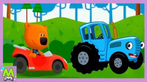 Ми-Ми-Мишки против Синего Трактора.Гонки по Лесу и Ферме.Кто Быстрее в Мультиках Играх