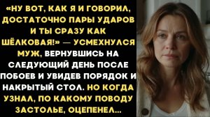 Ну вот, как я и говорил, пара ударов и ты сразу как шёлковая! — усмехнулся муж. Но через 5 минут...