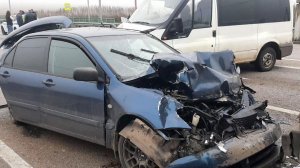 Микроавтобус с белгородскими детьми и легковушка столкнулись в Курской области