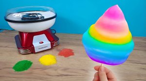 Как сделать Радужную Сладкую Вату из обычного сахара!