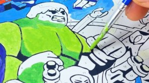 Супер Герои из Лего! Раскраска!